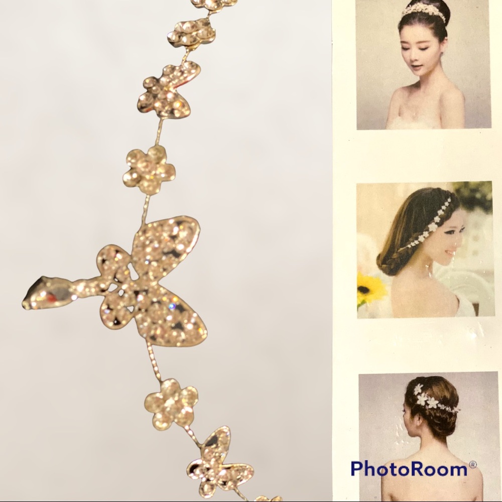Rhinestone Crystal Pearl Headbands HairBand Tiara For Women Bride Wedding